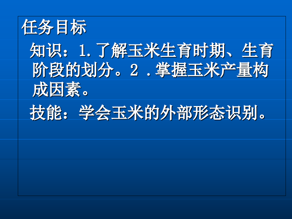 认识玉米的生长发育专题培训课件