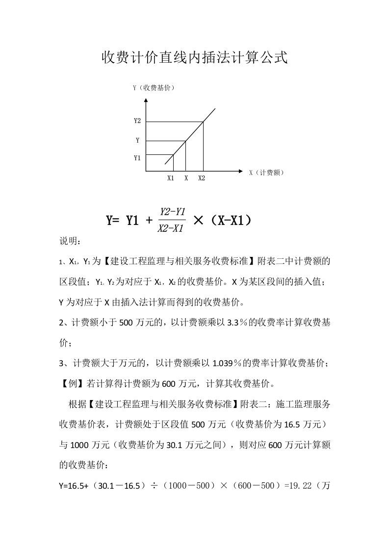 监理收费计算方法