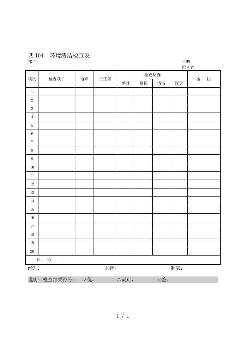 生产管理相关表格大全89