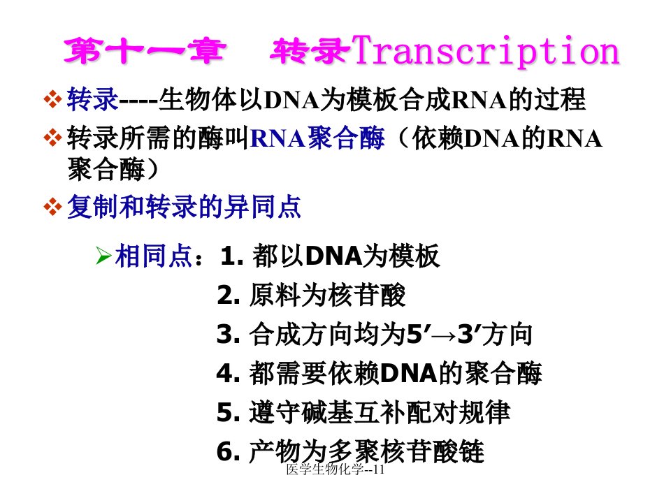 医学生物化学11课件