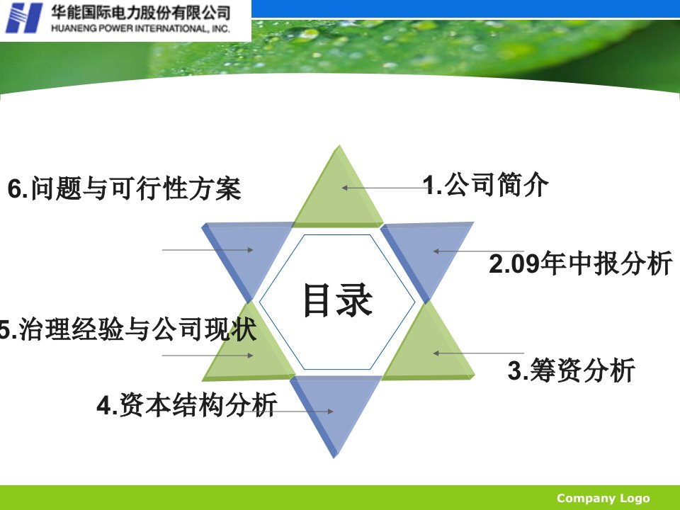 华能国际筹资与资本结构分析