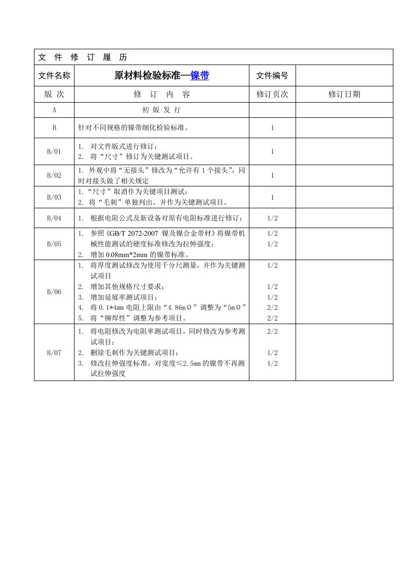 锂电池镍带检测标准