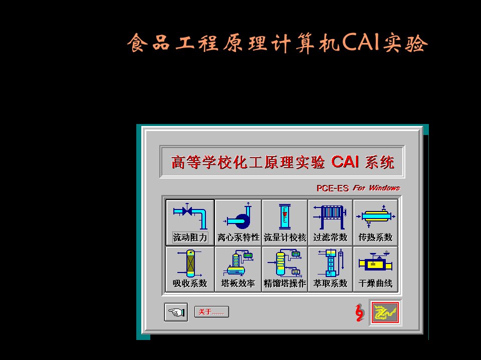 建筑工程管理-食品工程原理计算机CAI实验