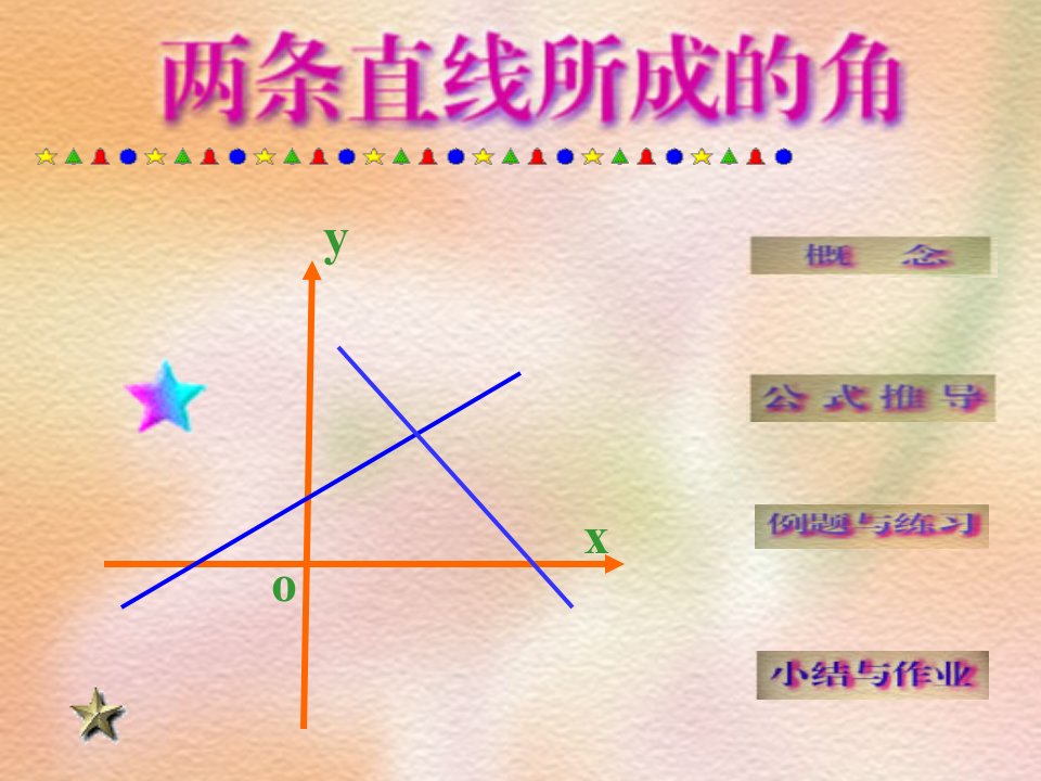 高二数学两直线成的角