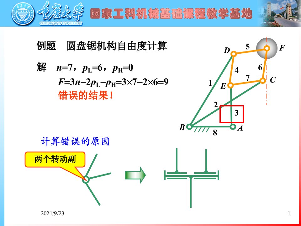 XXXX重庆大学机械原理考前辅导班课件考研