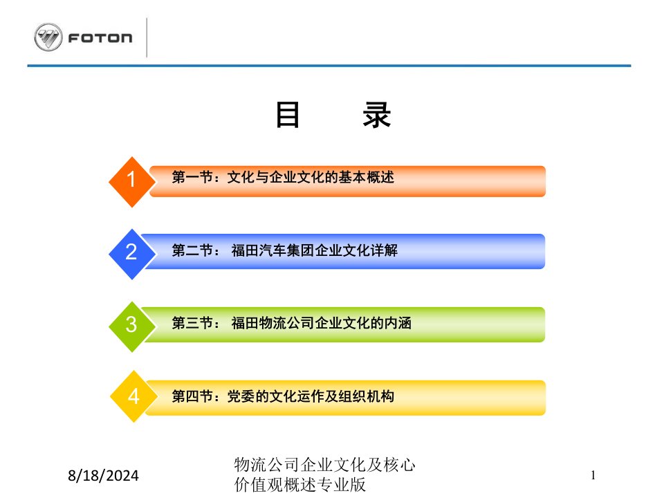 物流公司企业文化及核心价值观概述专业版