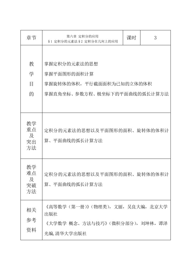 高等数学电子教案：第6章