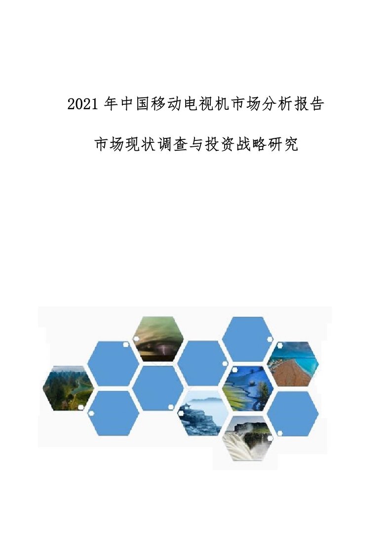 中国移动电视机市场分析报告-市场现状调查与投资战略研究