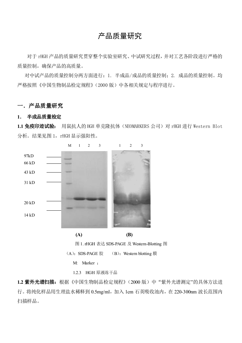 HGH质量检定实验