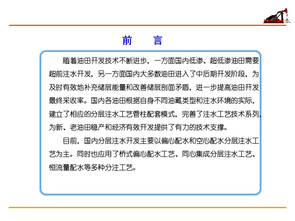 精选某油田公司分层注水工艺及测试技术