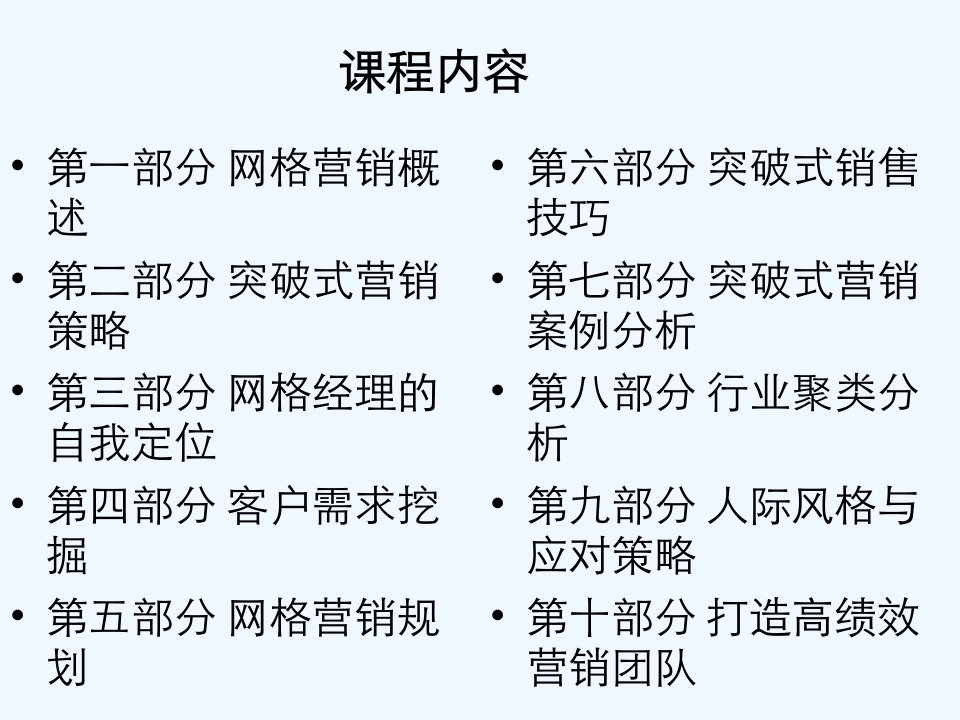 网格客户经理的销售技巧培训版ppt课件