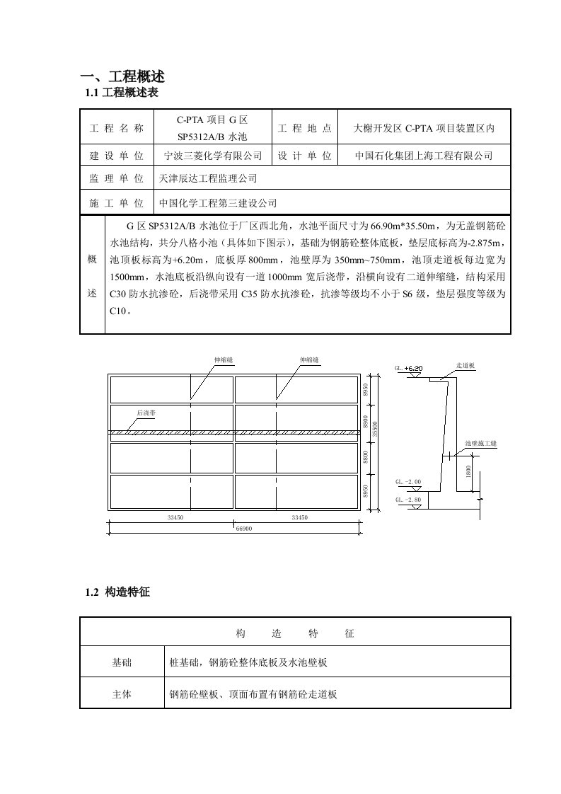 G区水池施工方案