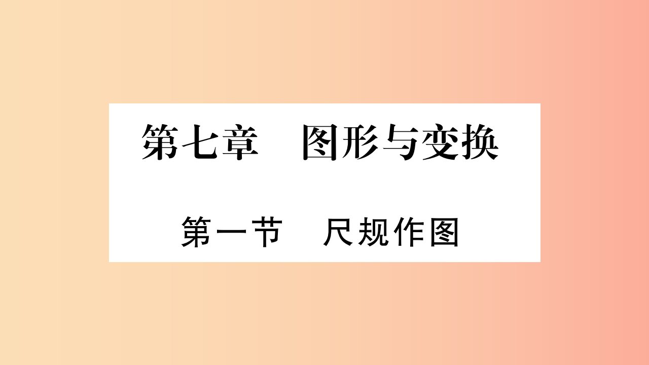 湖南省2019年中考数学复习