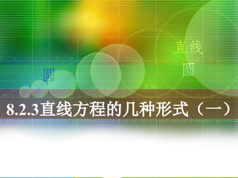 人教版中职数学（基础模块）下册8.2《直线的方程》3