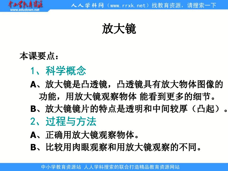 教科版科学六下《放大镜》ppt课件1