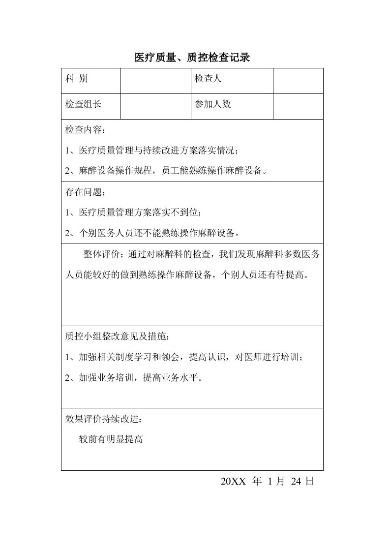 医疗行业-医疗质量监督分析改进措施