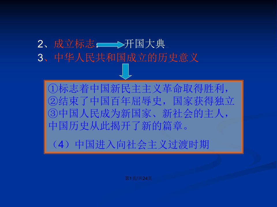 八级历史下册复习黄冈版