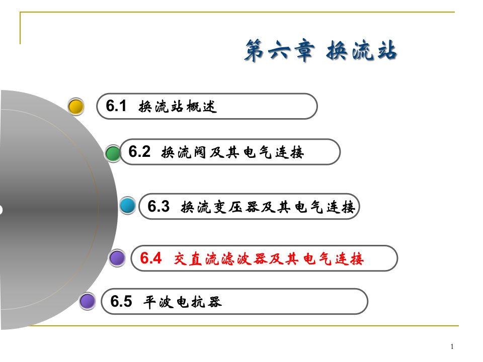 换流站主接线交流滤波器ppt课件