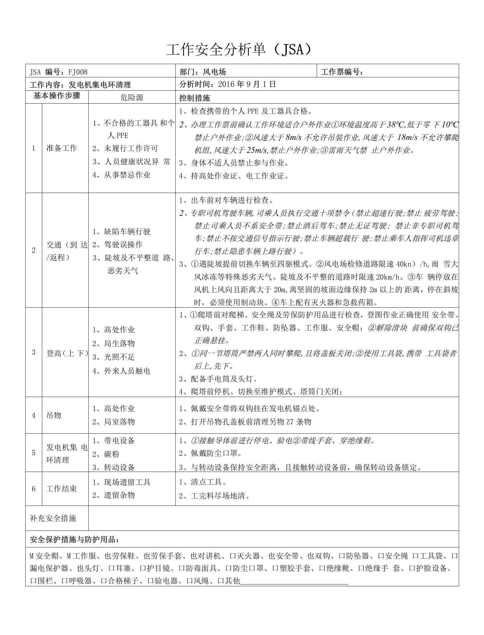 发电机集电环清理JSA及SWP