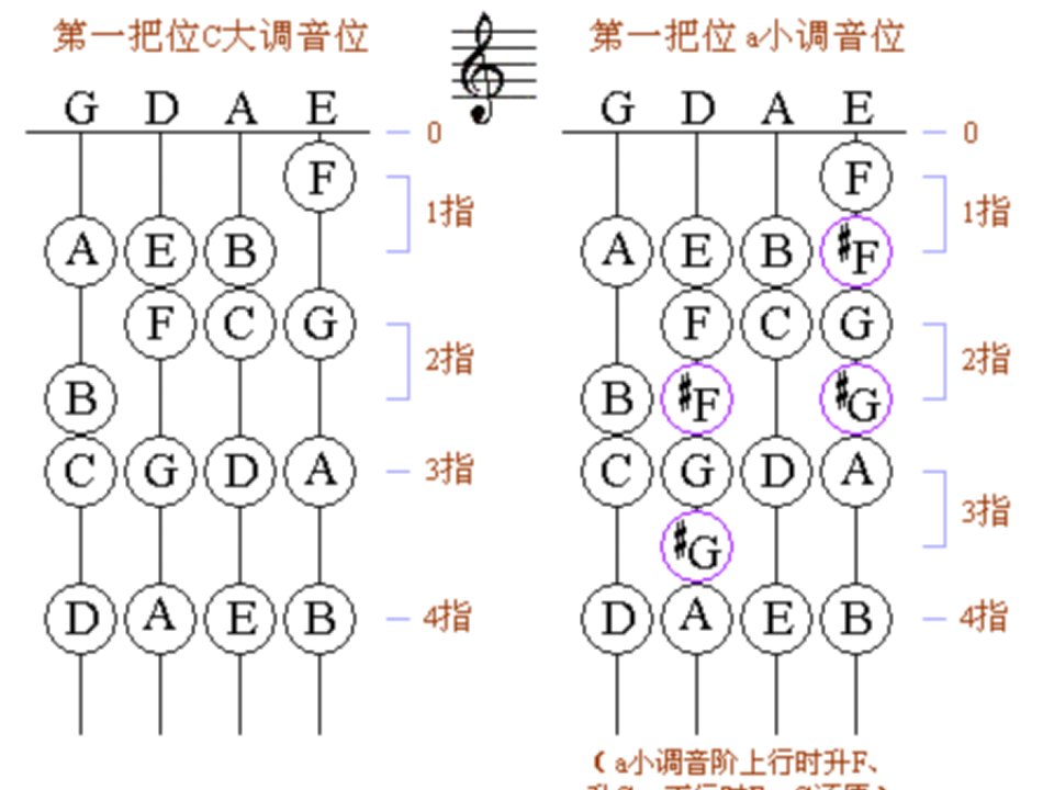 小提琴初学者把位图ppt课件