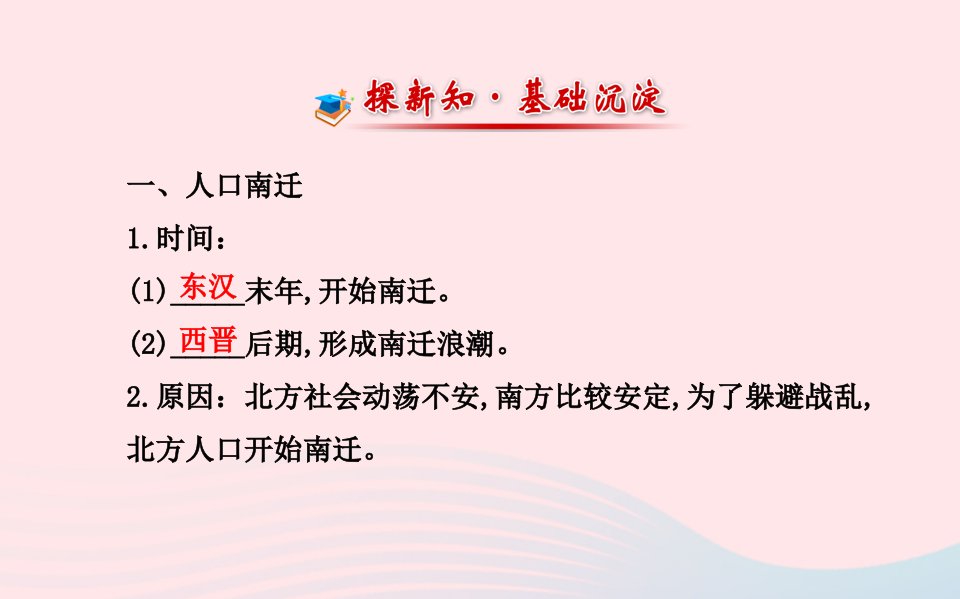 七年级历史上册第四单元政权分立与民族汇聚21南方经济的发展课件北师大版