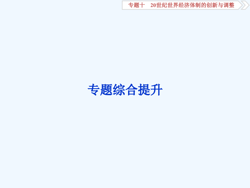 高考历史（人民）新探究大一轮课件：专题综合提升10