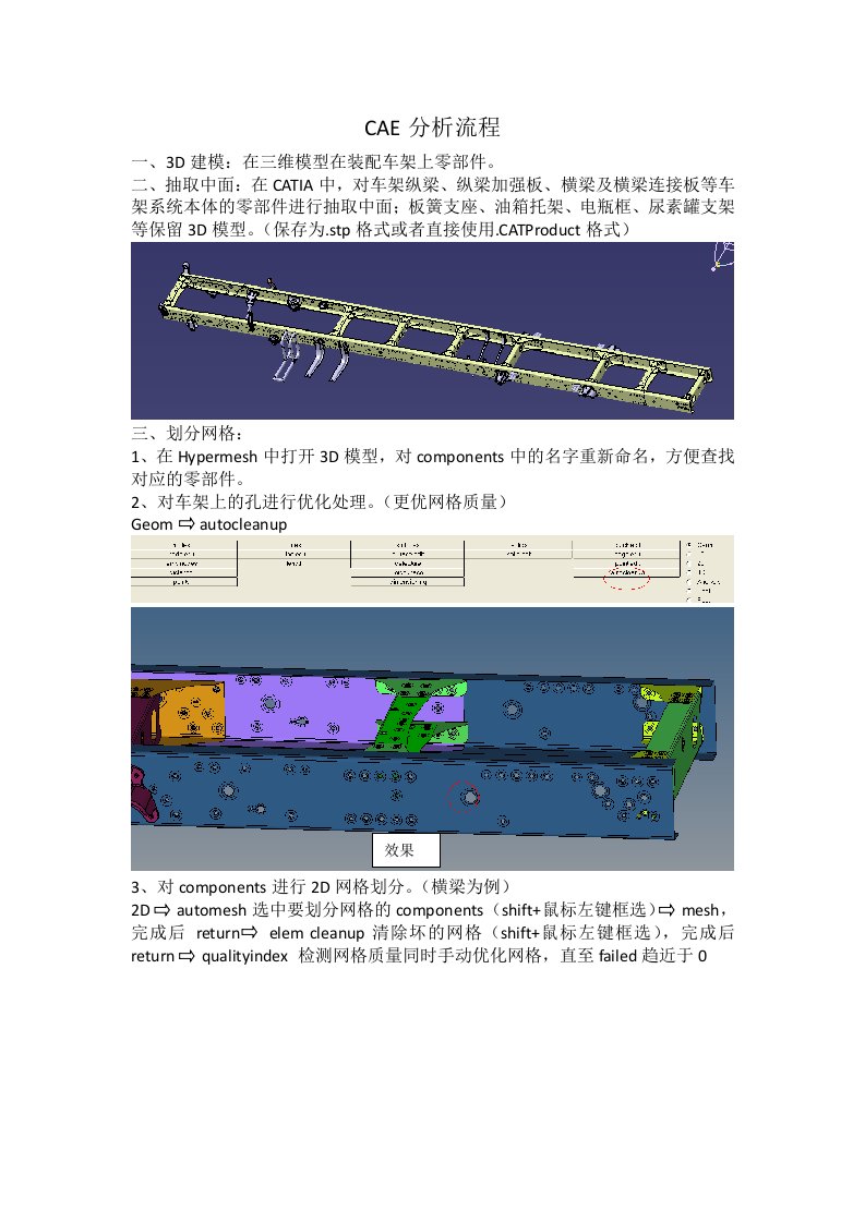 CAE分析流程