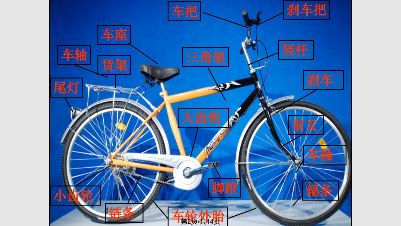 科教小学科学六年级上册自行车上的简单机械