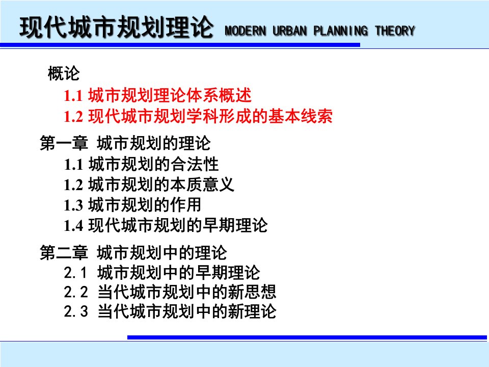 现代城市规划理论培训