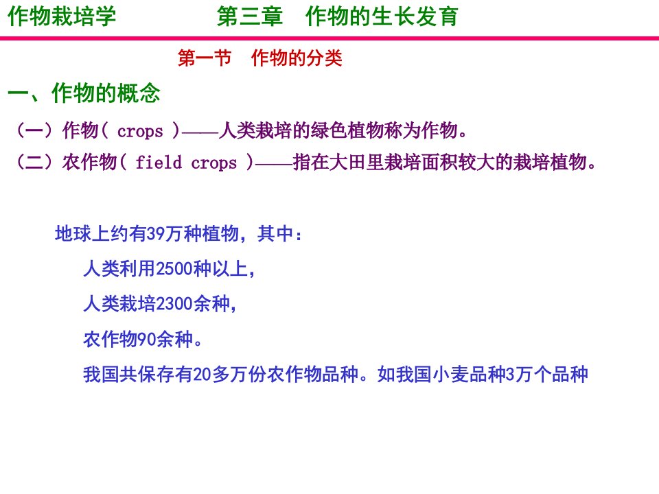 03作物栽培学第三章作物的生长发育