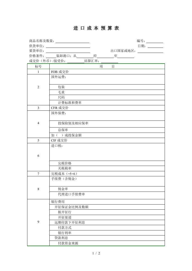 物业公司管理表格汇总279