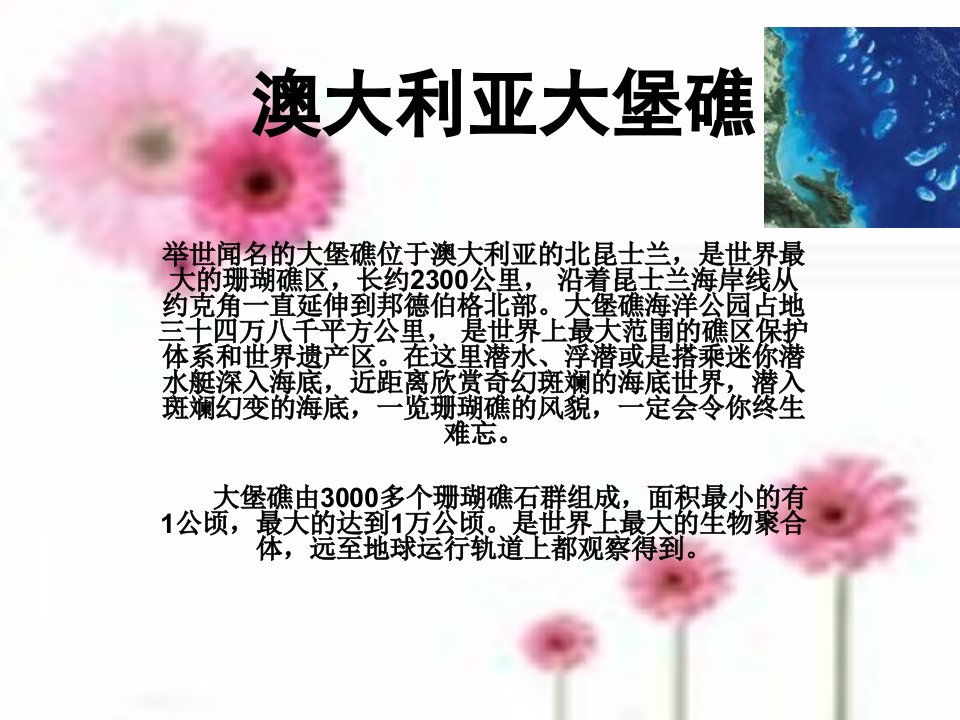 澳大利亚大堡礁-课件（ppt·精·选）