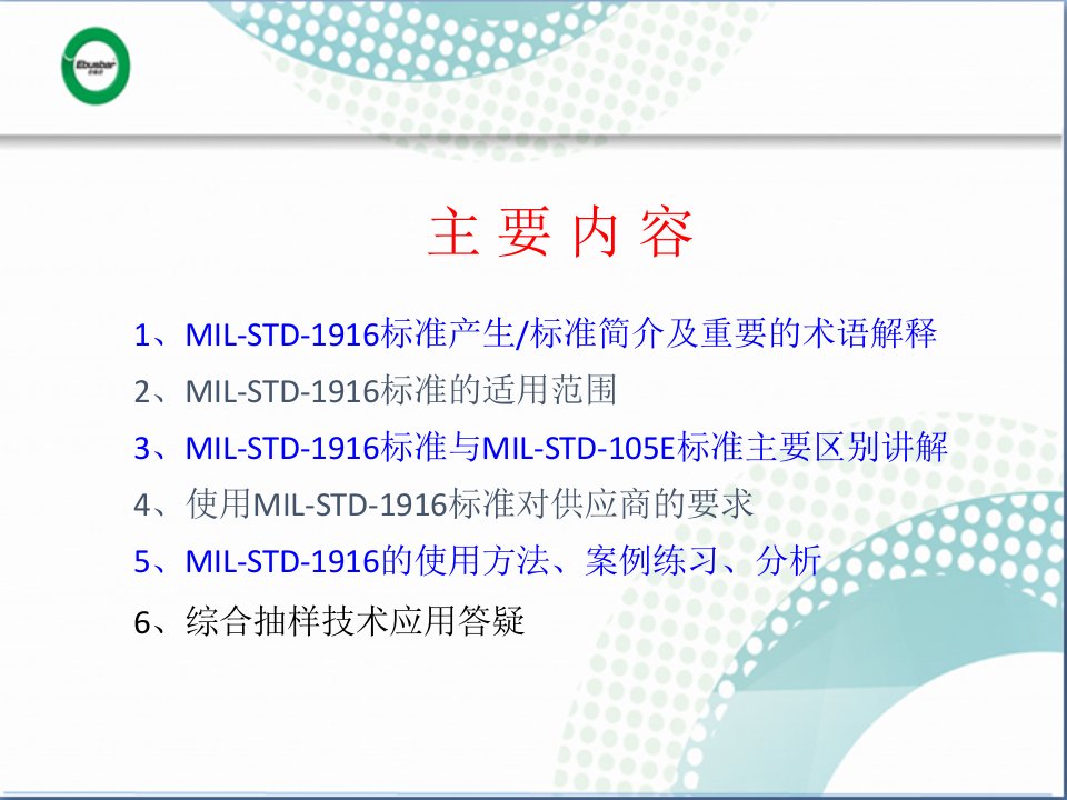 MIL-STD-1916抽样技术