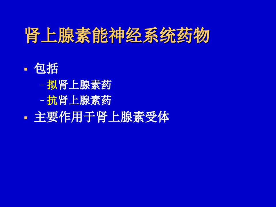 拟肾上腺素药课件