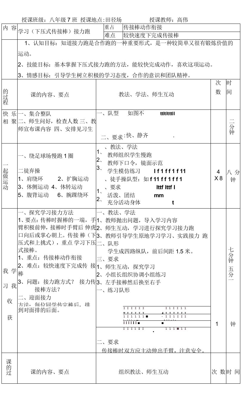 初中体育与健康第章