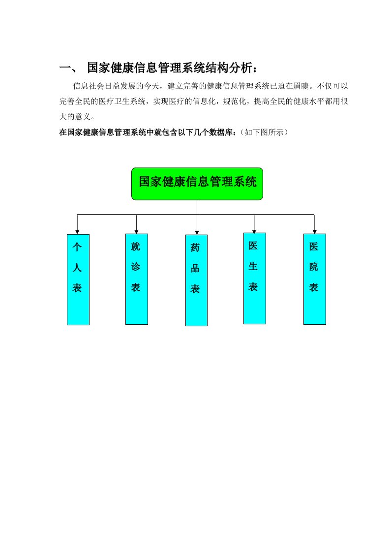 健康管理信息系统项目计划书