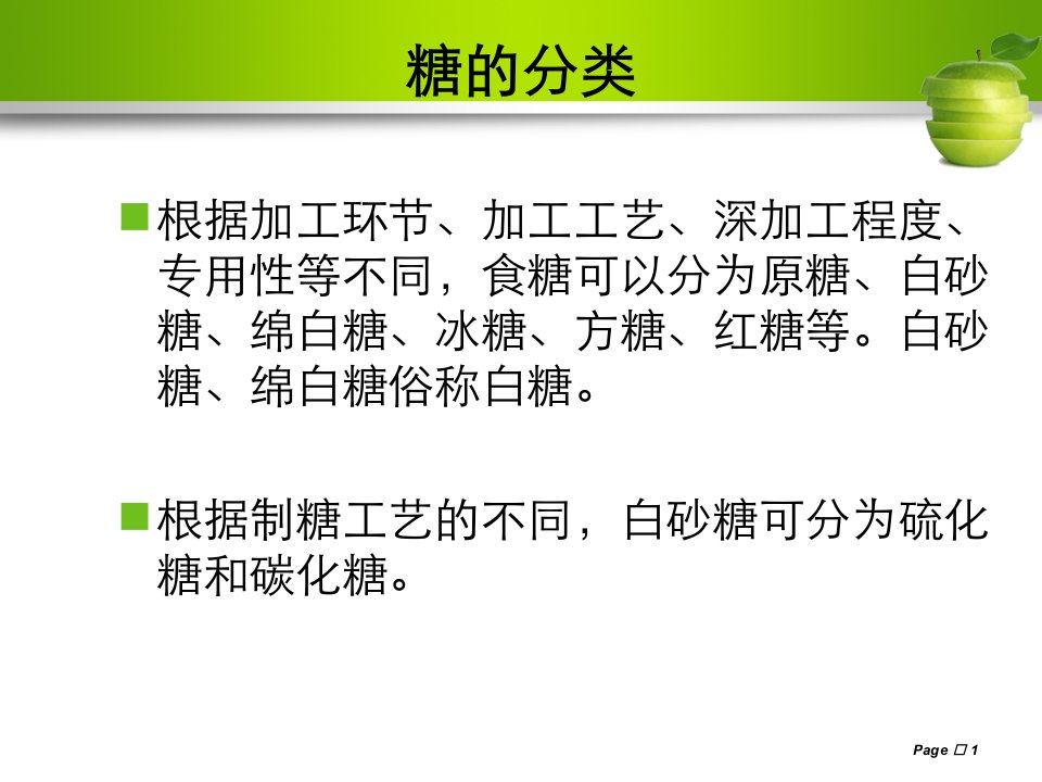 白糖的制作工艺专业知识课件