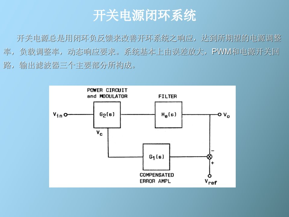 开关电源闭环系统