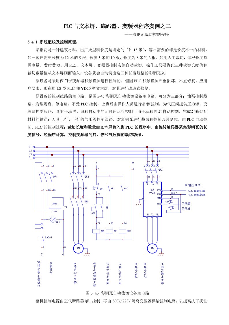 PLC与文本屏、编码器、变频器程序实例(I)