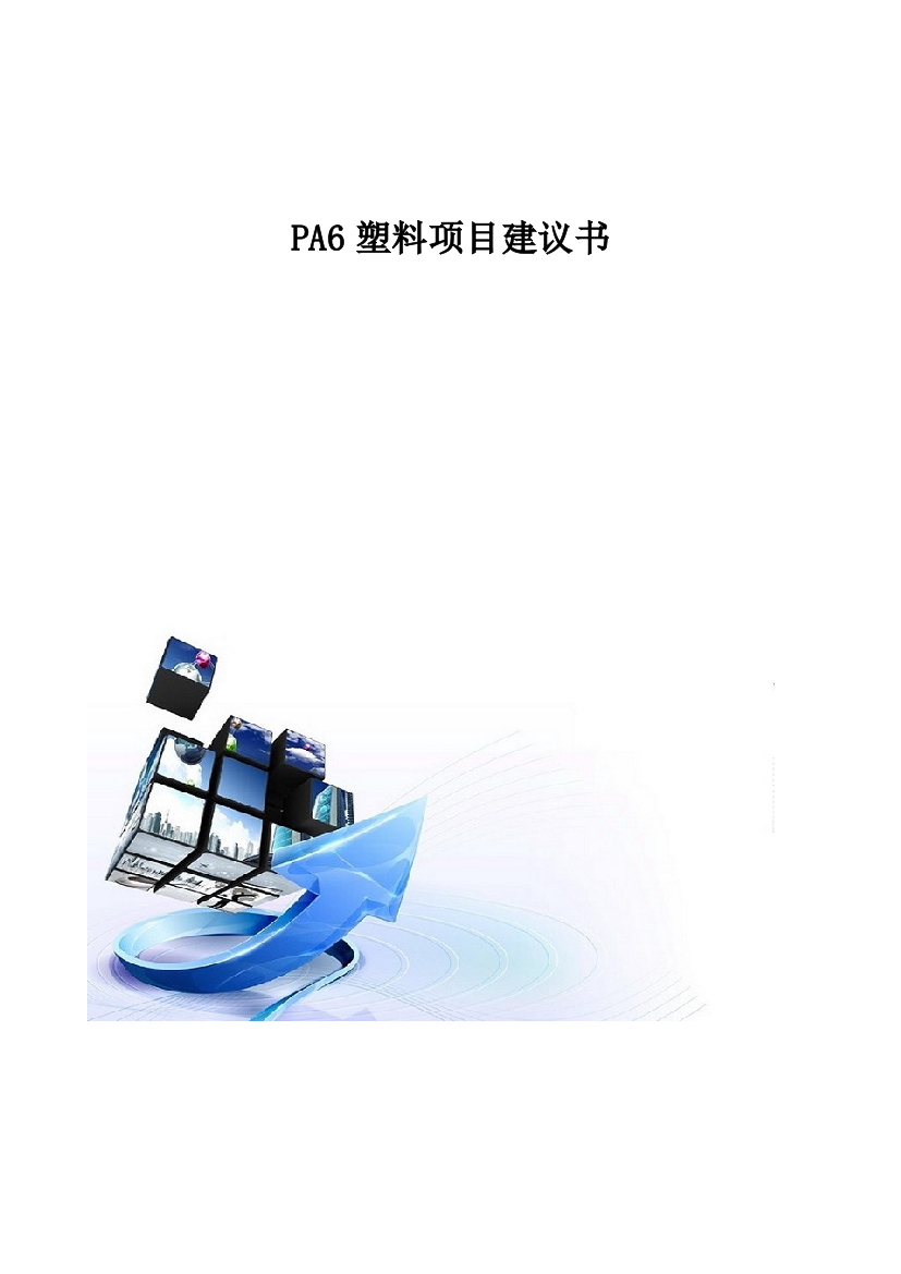 PA6塑料项目建议书