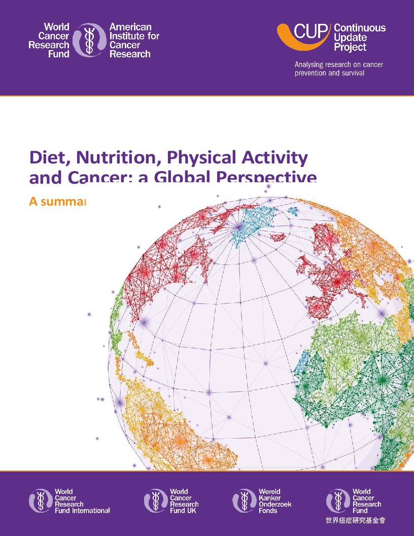 WCRF-膳食、营养、运动与癌症：全球观点摘要（英文版）