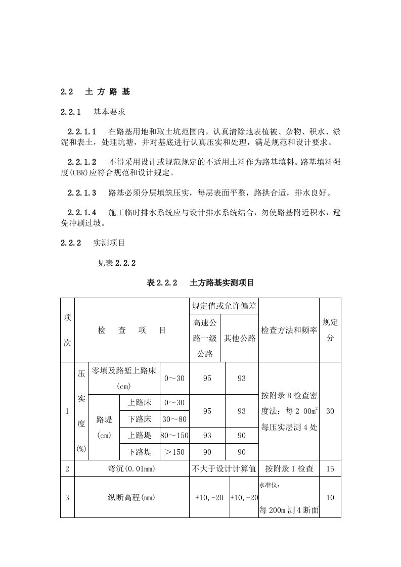 道路施工技术规范