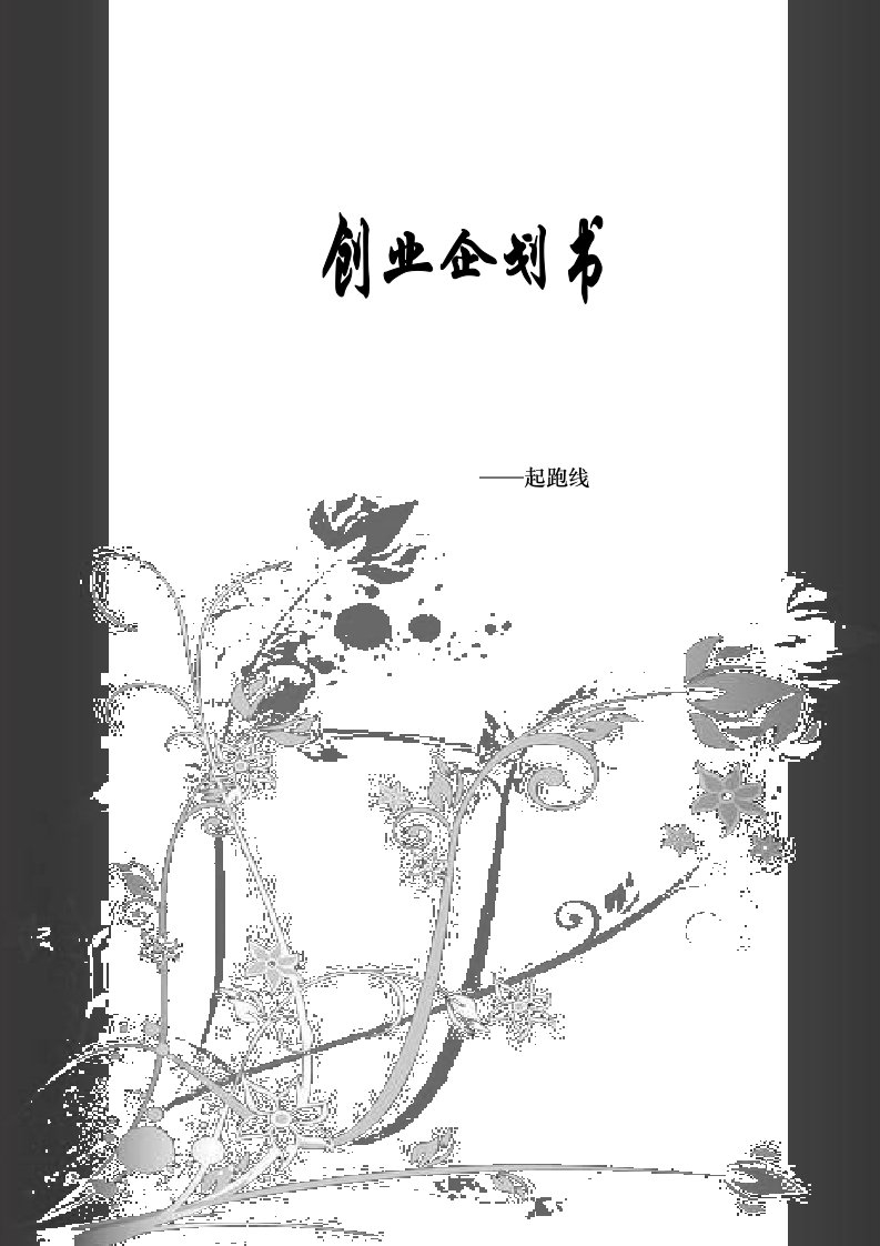 商业计划书-创业企划书