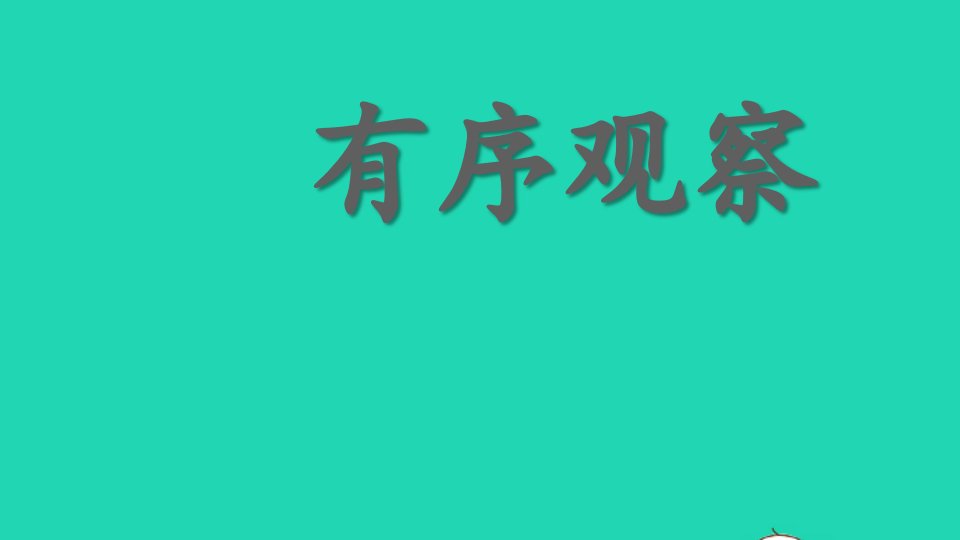 2024一年级语文下册期末复习有序观察课件新人教版