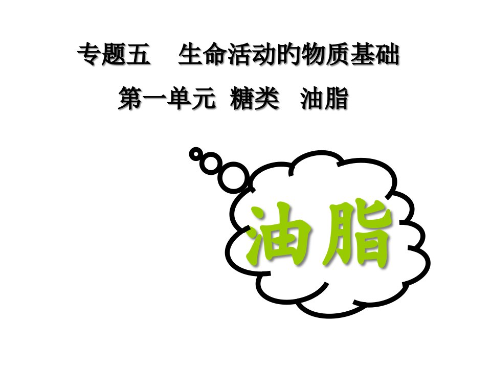 高二化学糖类和油脂省名师优质课赛课获奖课件市赛课一等奖课件