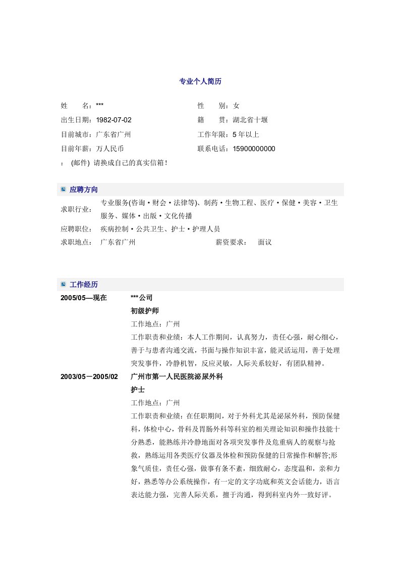 个人求职简历大全(91个)15