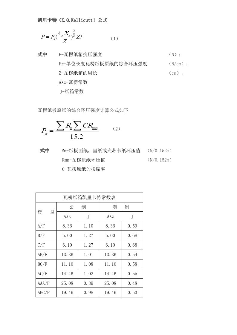 抗压强度计算公式（精选）