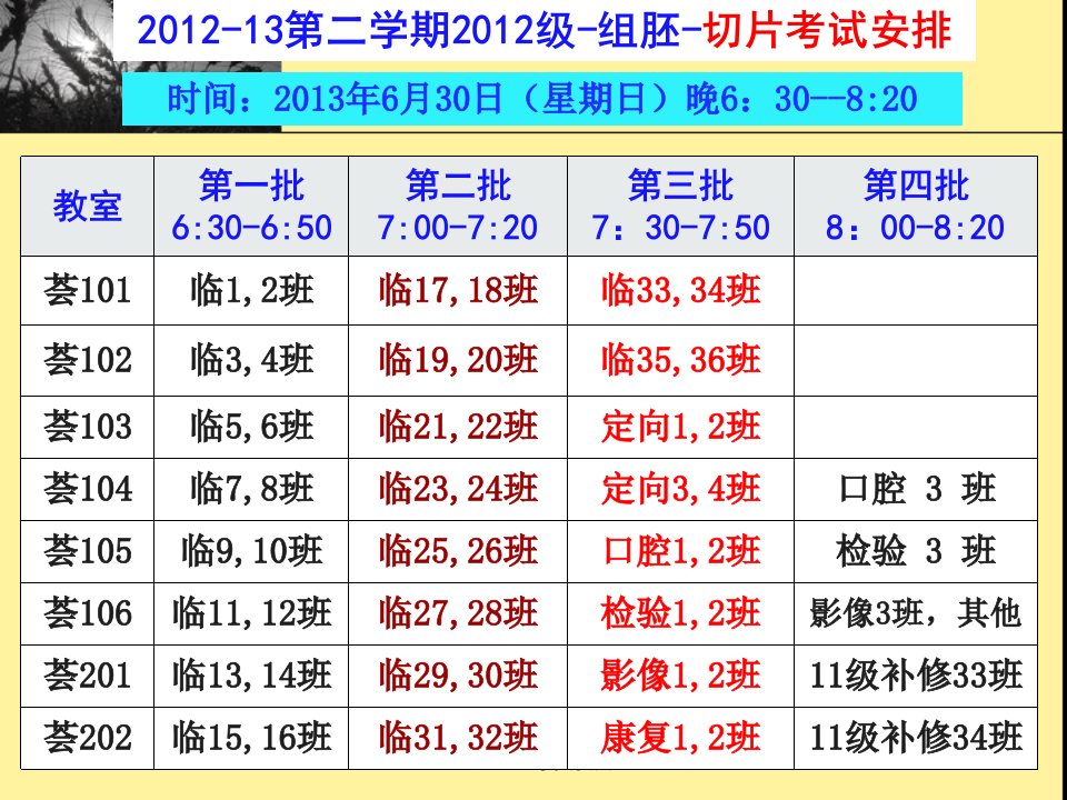 春-12级-大本科-组胚-理论复习要点