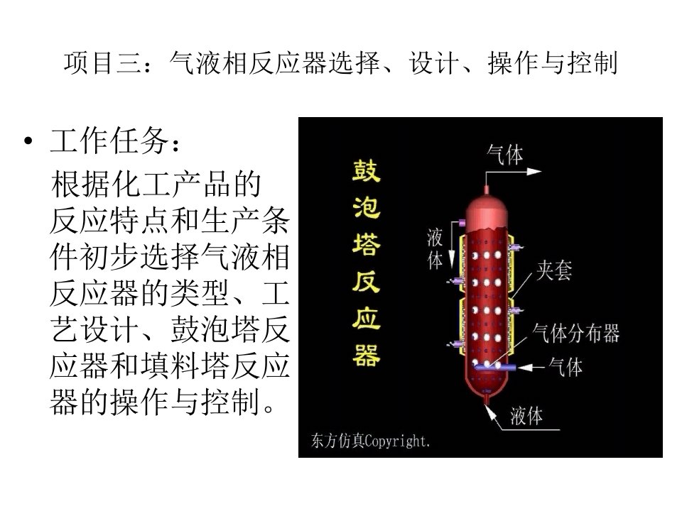 任务：气液相反应器的选择