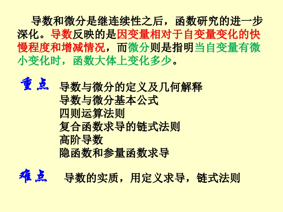 同济大学高等数学第六版上第二章第一节导数的概念ppt课件